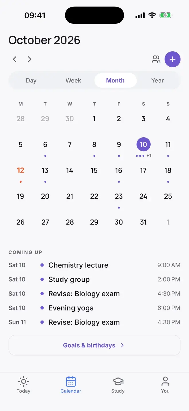 The month in Calmly: the exam day and revision sessions marked